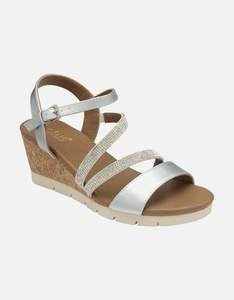 Goldie Womens Wedge Sandals