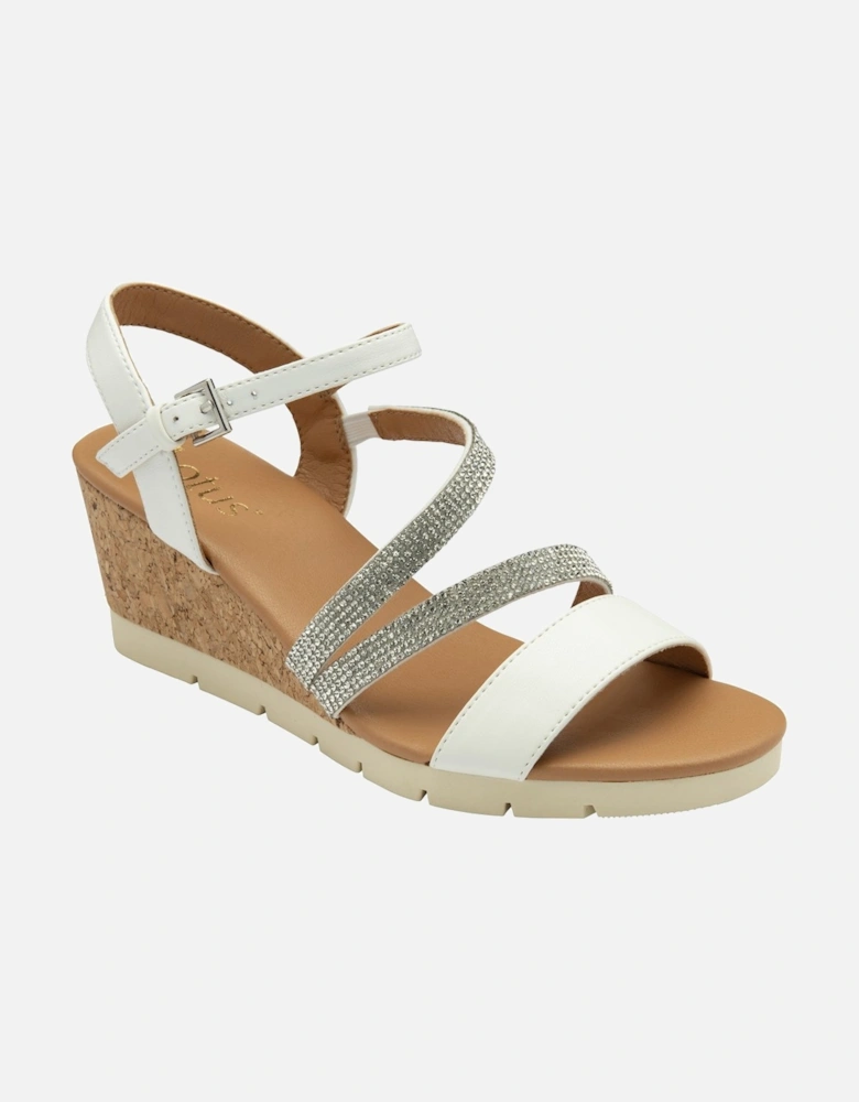 Goldie Womens Wedge Sandals