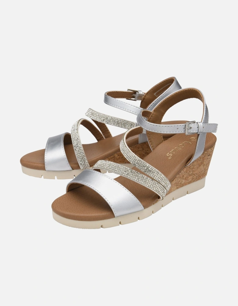 Goldie Womens Wedge Sandals