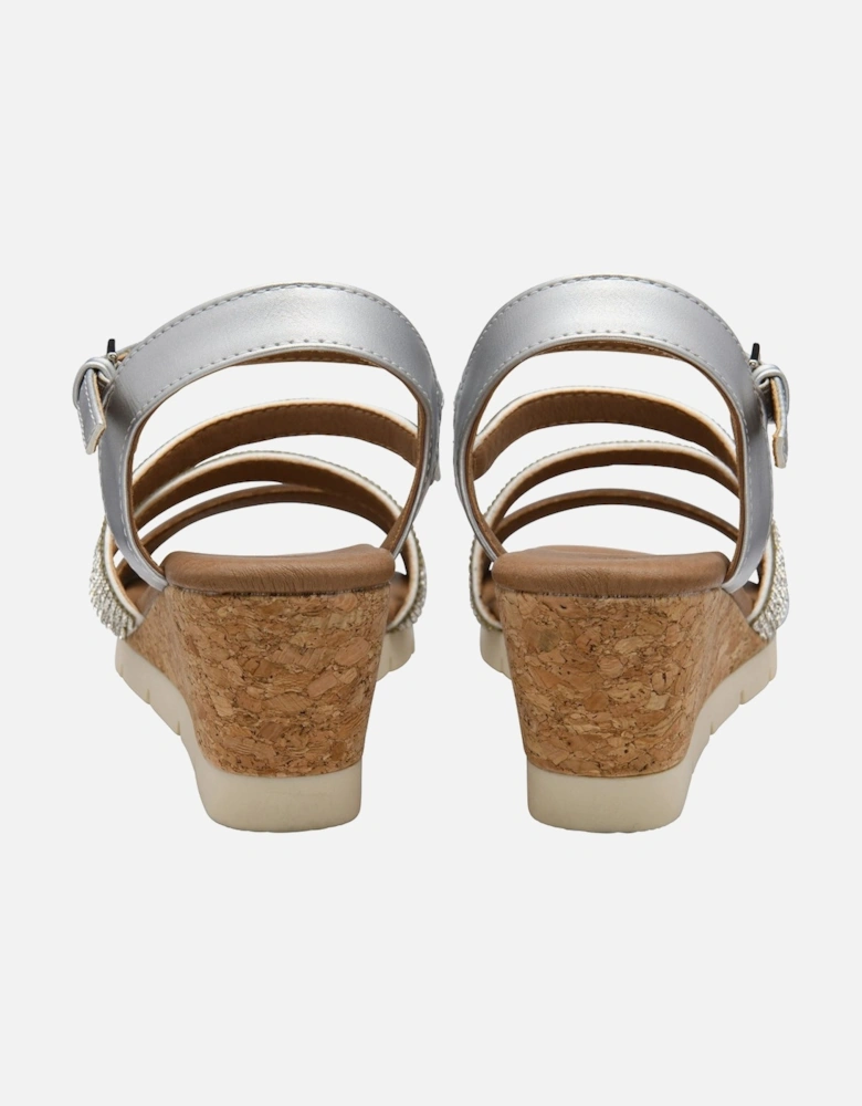 Goldie Womens Wedge Sandals