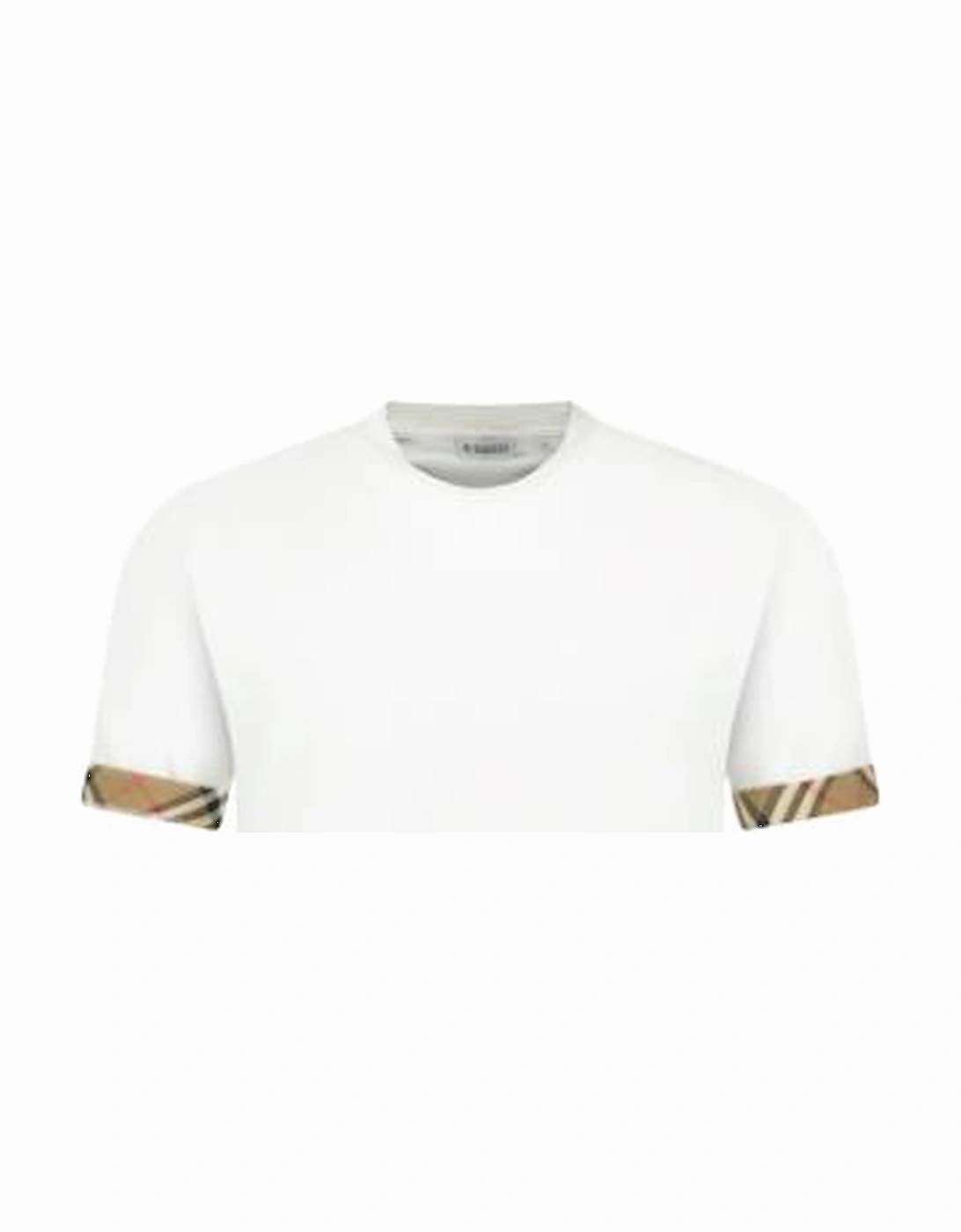 Ellison Check Sleeve T Shirt White, 3 of 2