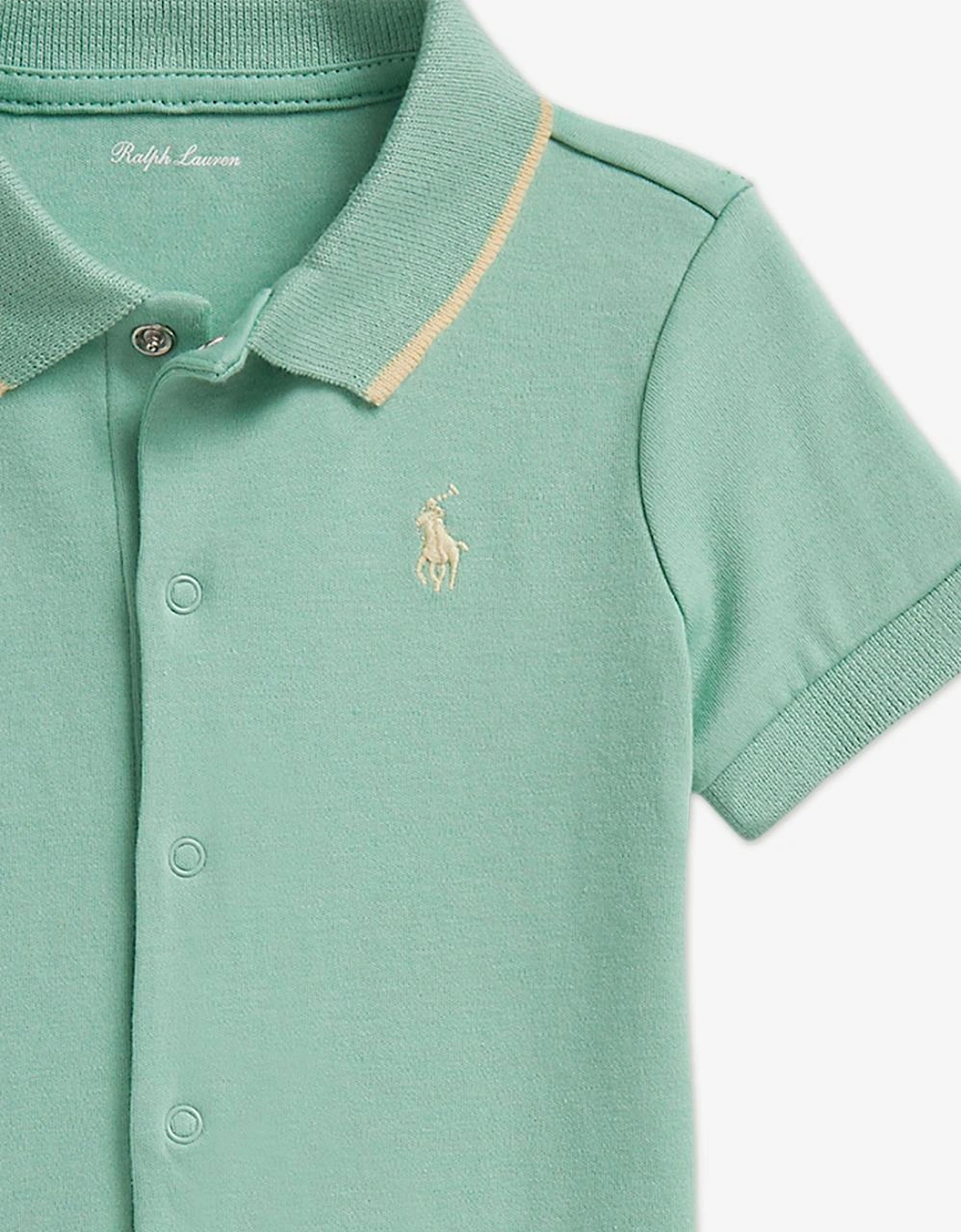 BABY BOY MINT GREEN SHORTALL 90772500