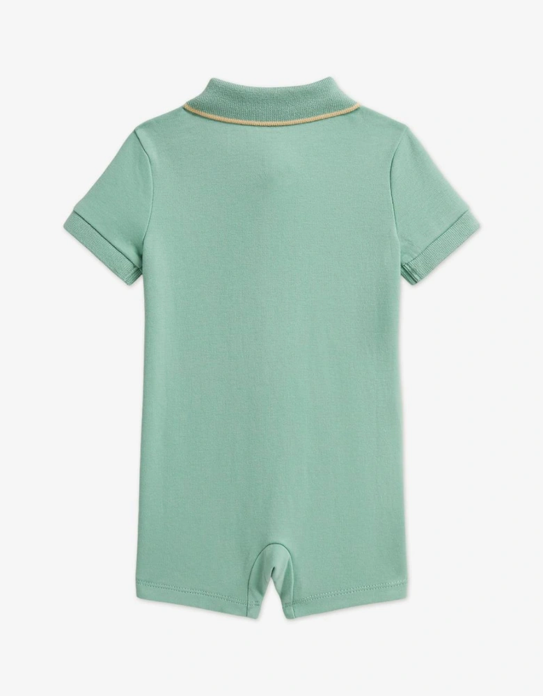 BABY BOY MINT GREEN SHORTALL 90772500