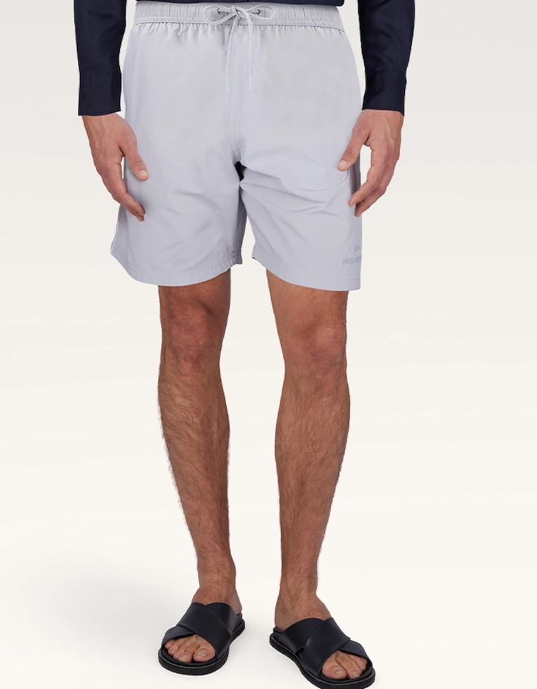 Portofino Swim Shorts in Microfibre with Logo Embroidery