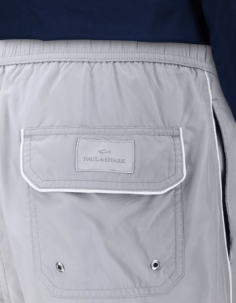 Portofino Swim Shorts in Microfibre with Logo Embroidery