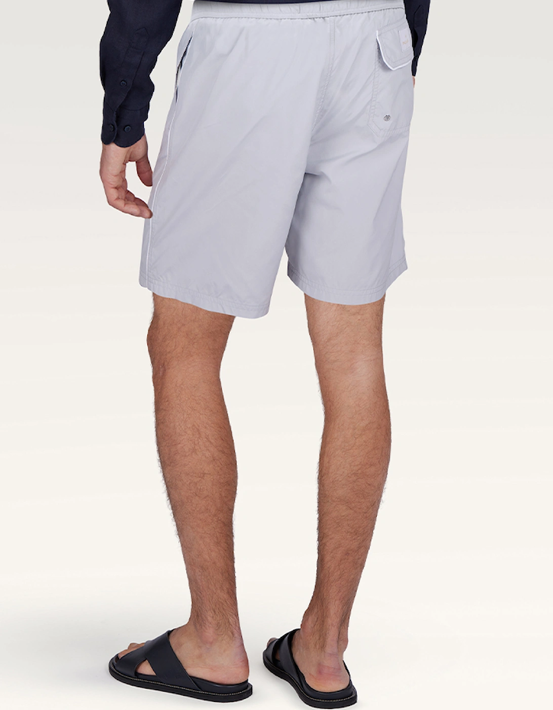 Portofino Swim Shorts in Microfibre with Logo Embroidery