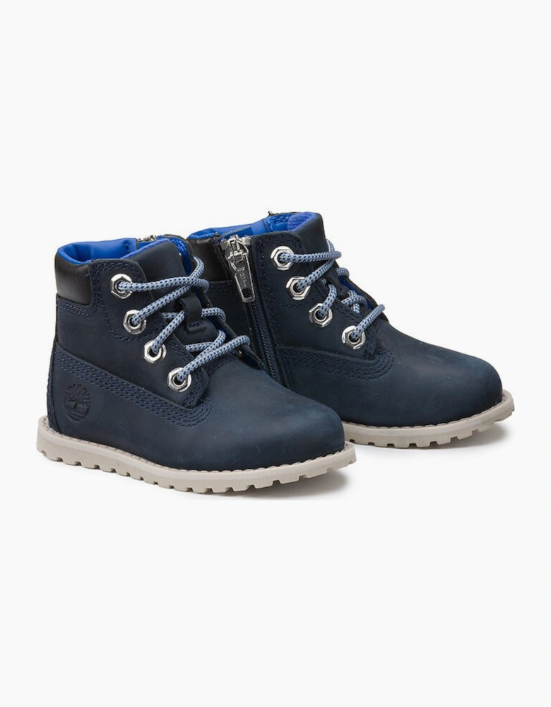Kids Pokey Pine 6 Inch boot - Navy