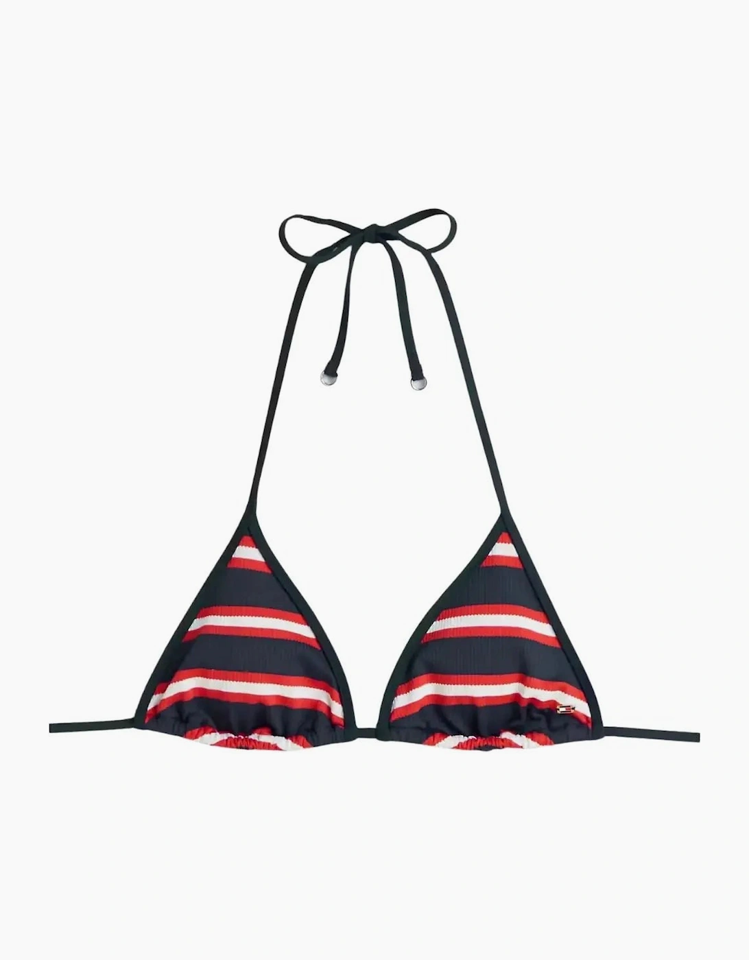 TH Texture Triangle Bikini Top, New Preppy Stripe Navy