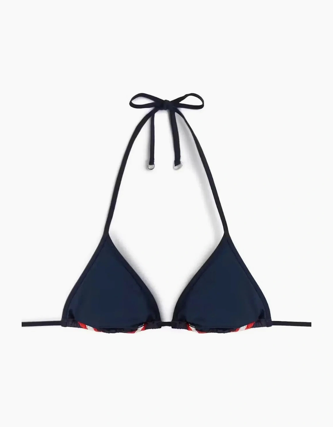 TH Texture Triangle Bikini Top, New Preppy Stripe Navy