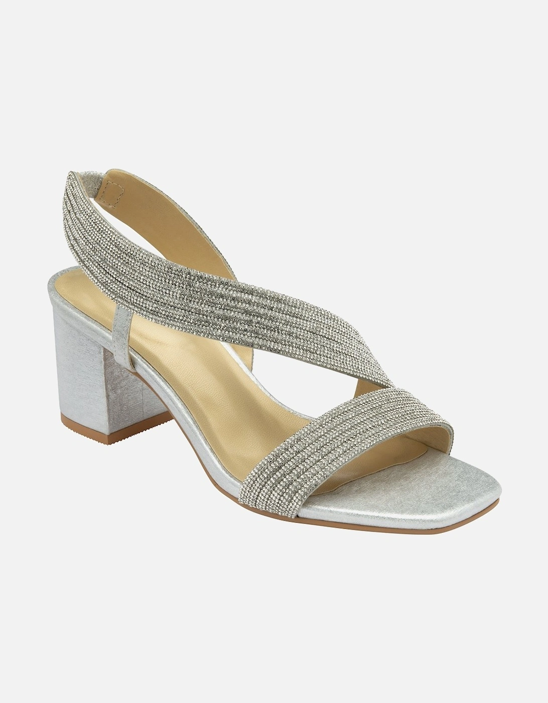 Galacia Womens Heeled Sandals, 5 of 4