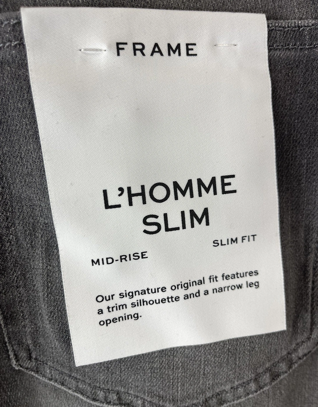 Men's Washed Black L'Homme Slim Fit Jeans