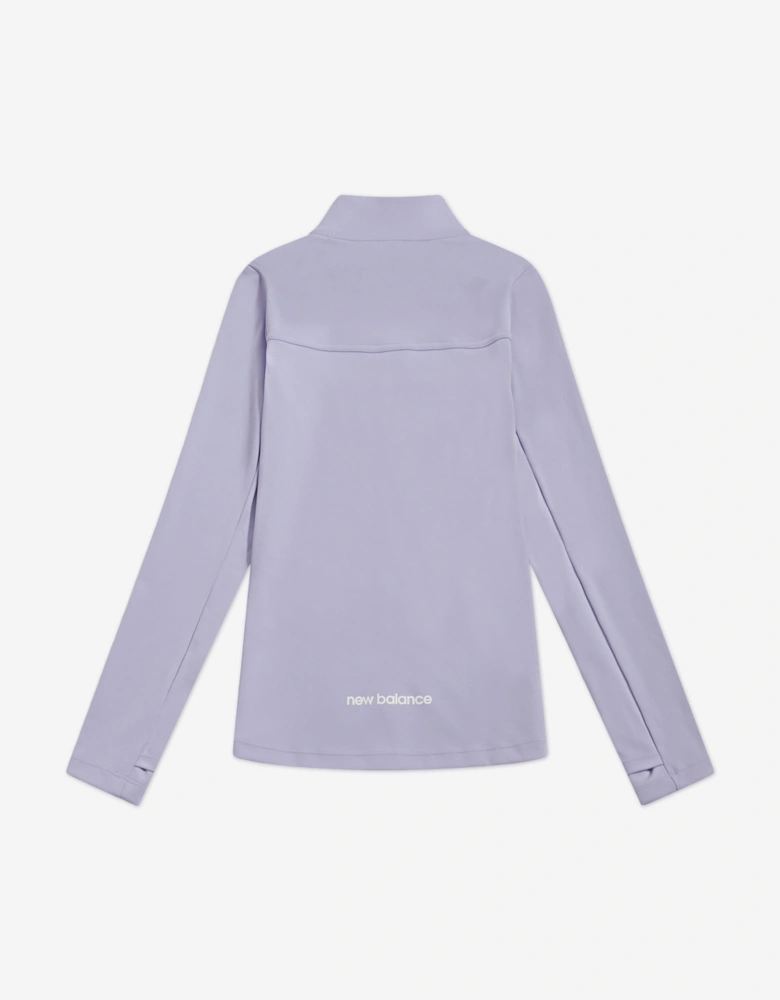 Girls Daybreak Performance Funnel Track Jacket in Blue