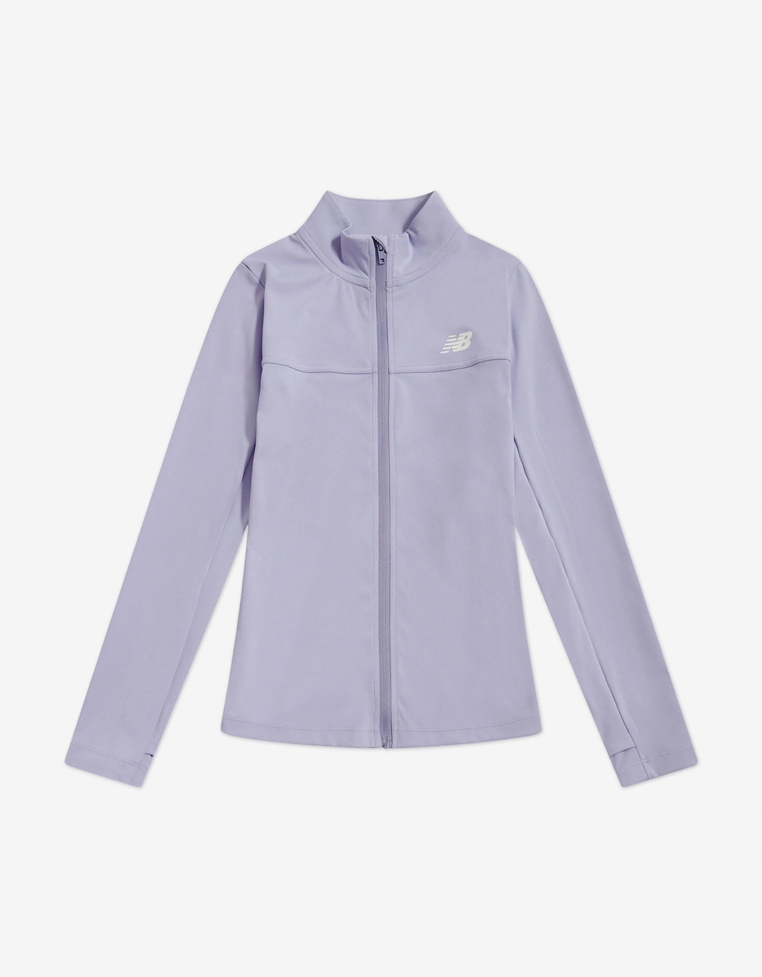 Girls Daybreak Performance Funnel Track Jacket in Blue, 7 of 6