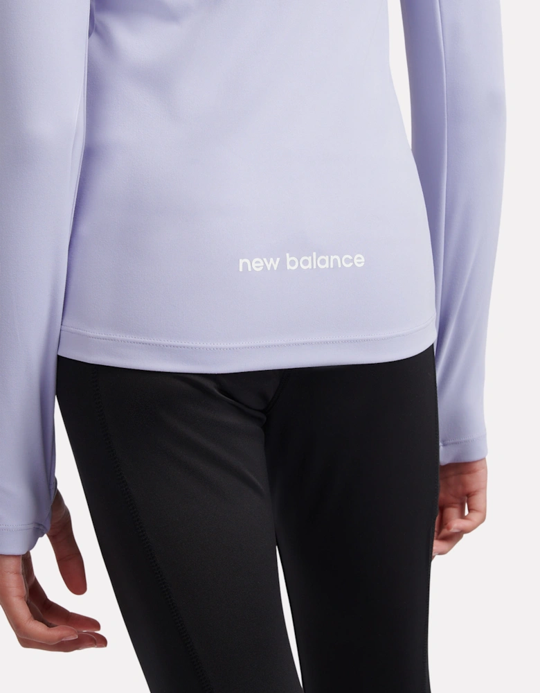 Girls Daybreak Performance Funnel Track Jacket in Blue