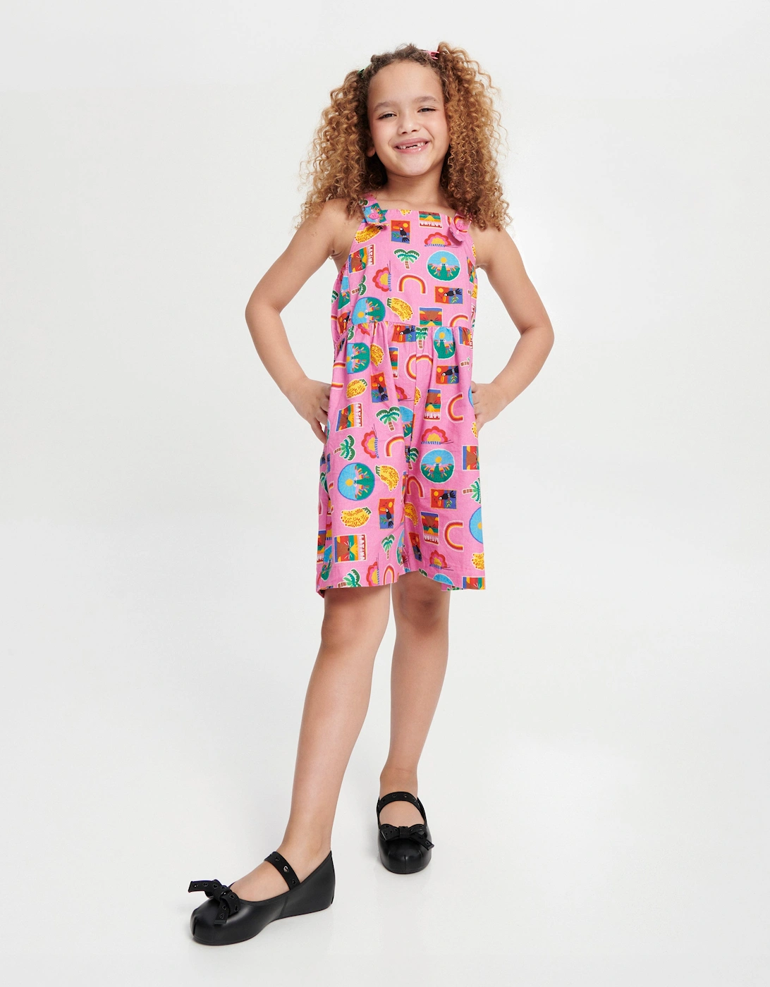 Girls Sophie Crush Ballerinas in Black