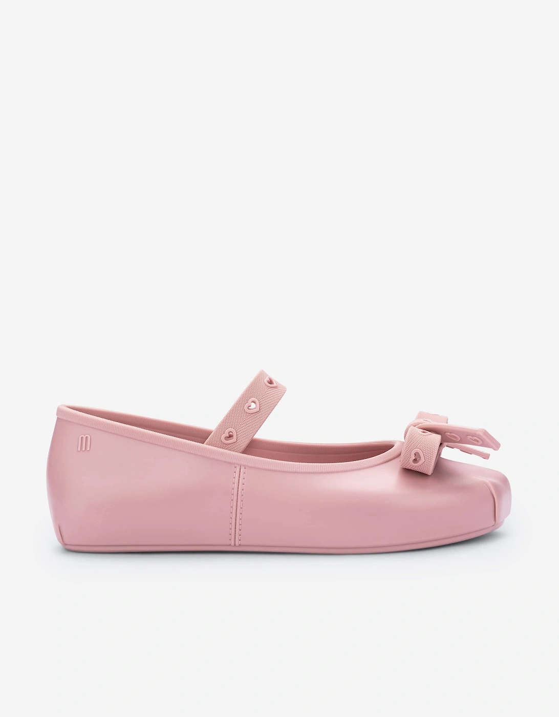 Mini Melissa Girls Pink 'S Sophie Crush Ballerinas In - Size: Eu 19 - 20 Uk 4 Kids