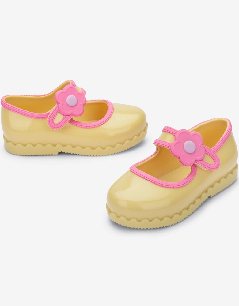 Girls Hip Ballerina Shoes in Yellow