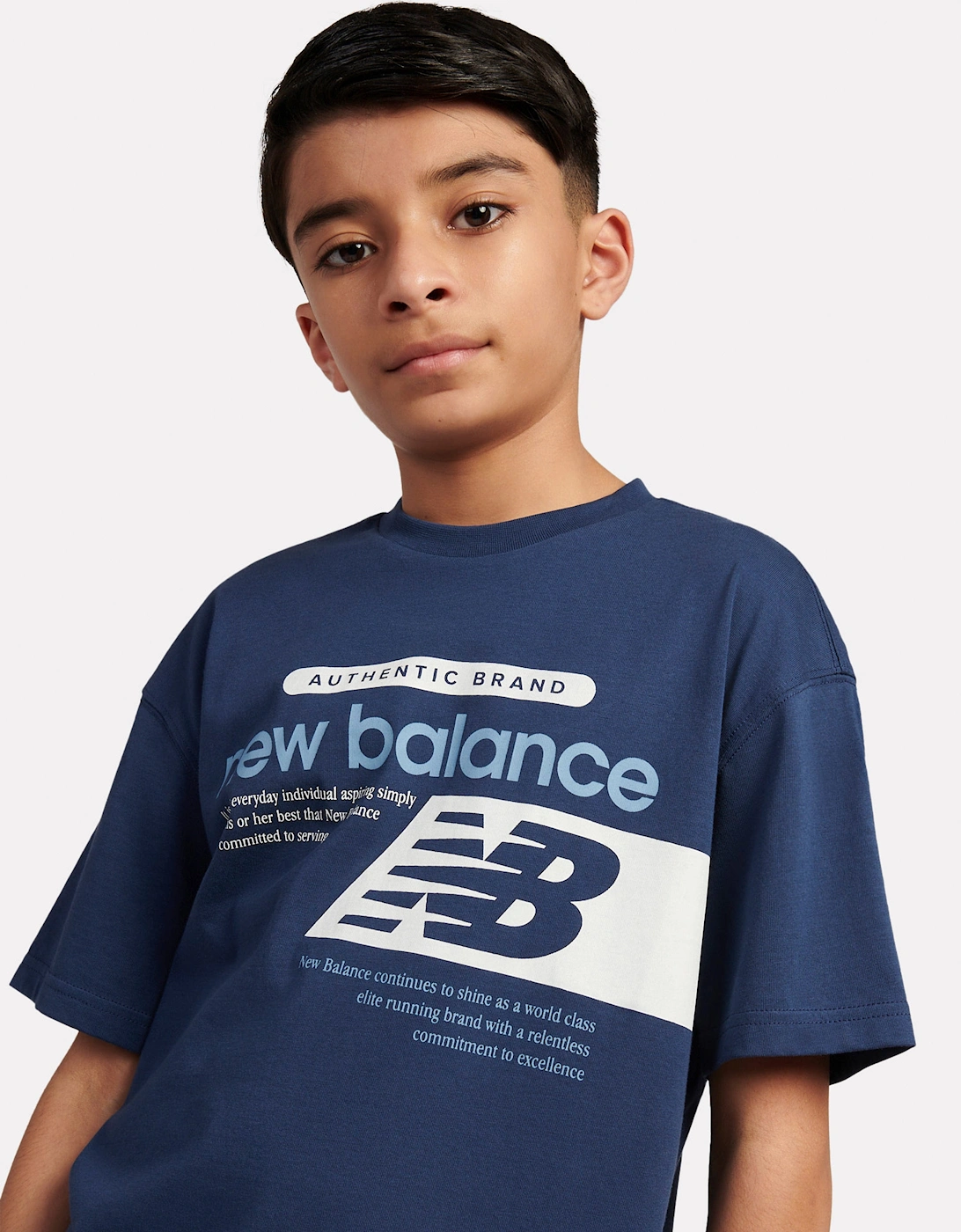 Boys Authentic Brand Players Graphic T-Shirt in Navy
