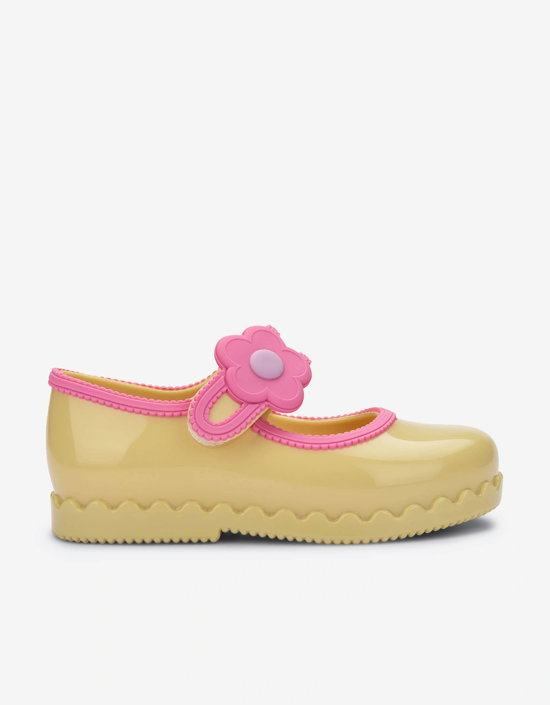 Girls Hip Ballerina Shoes in Yellow, 5 of 4
