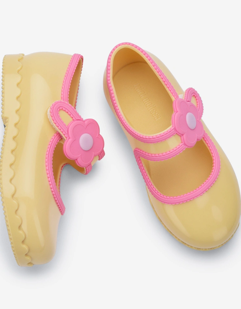 Girls Hip Ballerina Shoes in Yellow