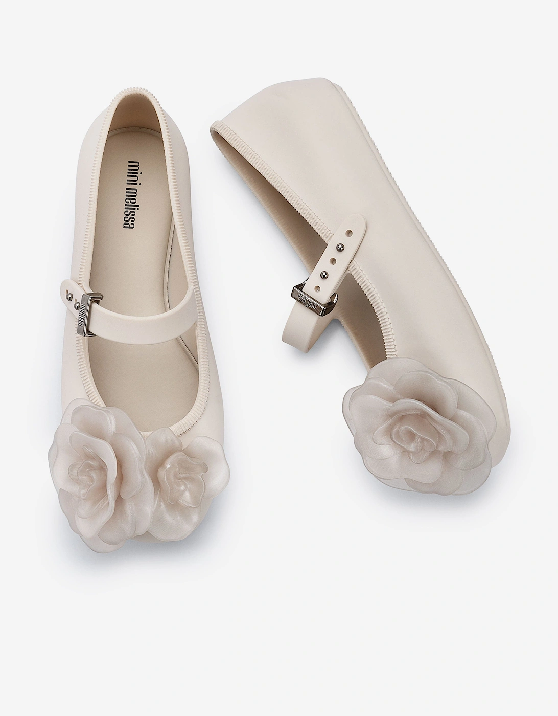 Girls Soft Petals Ballerinas in Beige