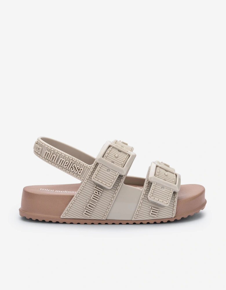 Girls Cozy M Lover Sandals in Beige