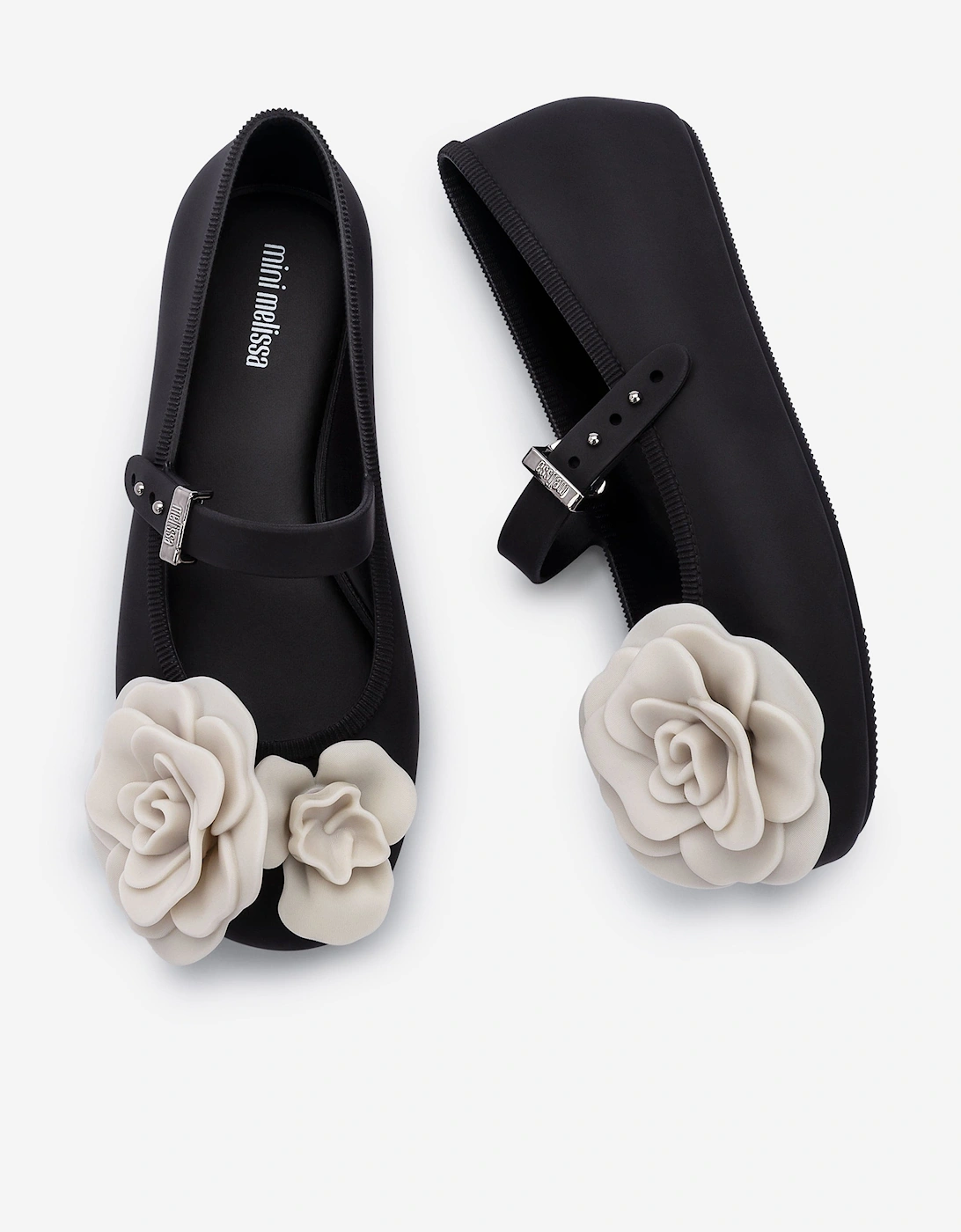 Girls Soft Petals Ballerinas in Black