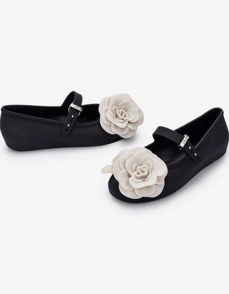 Girls Soft Petals Ballerinas in Black