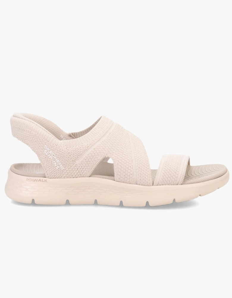 Skechers 141482/NAT GO WALK FLEX SANDAL - ENTICING Womens Sandals Natural/Purple