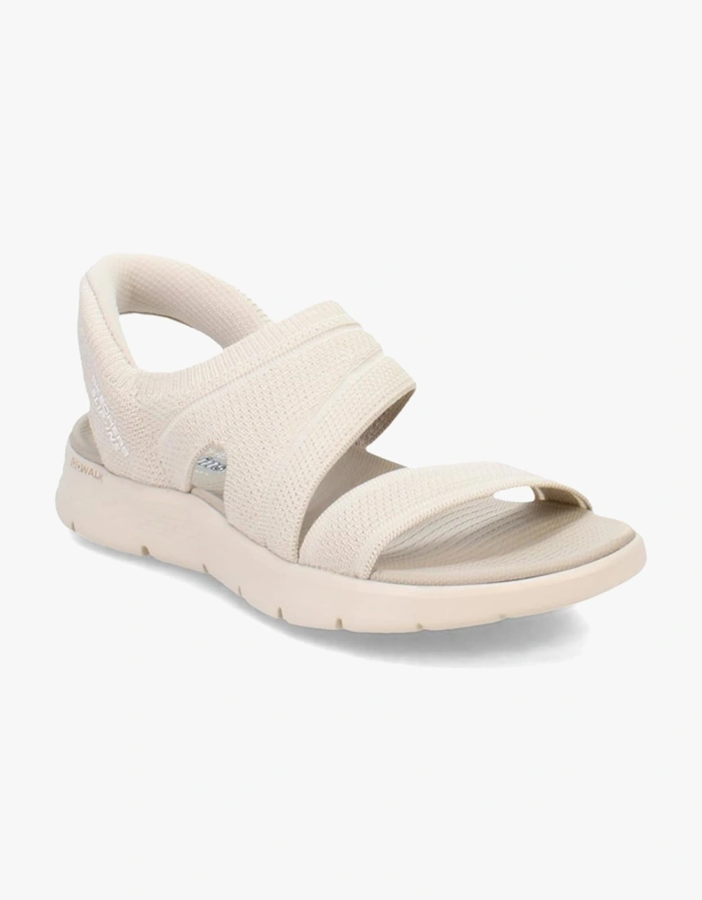 Skechers 141482/NAT GO WALK FLEX SANDAL - ENTICING Womens Sandals Natural/Purple