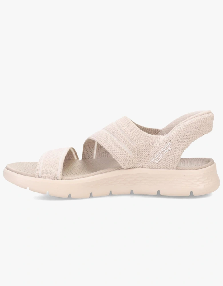 Skechers 141482/NAT GO WALK FLEX SANDAL - ENTICING Womens Sandals Natural/Purple