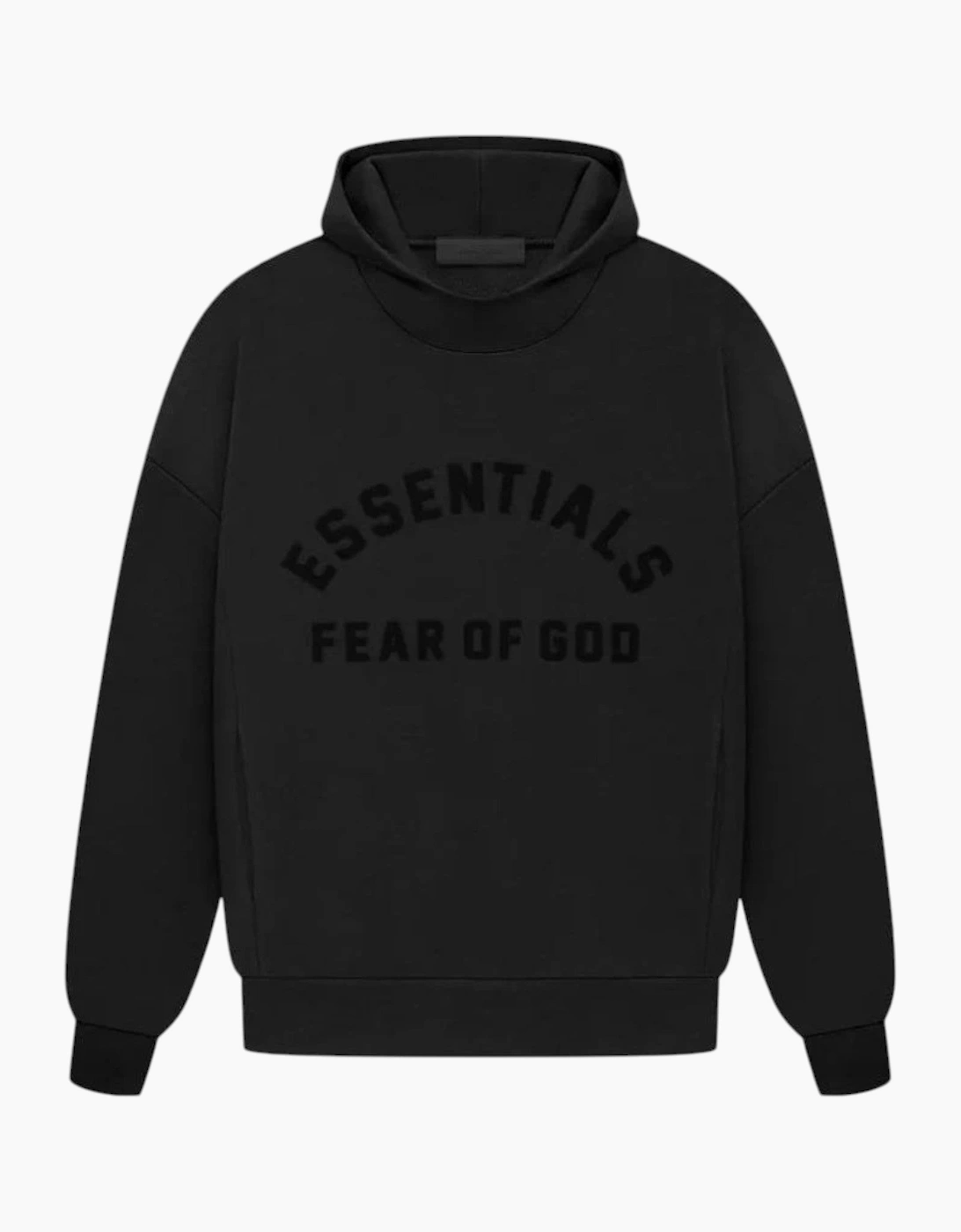 Fear Of God Jet Black Arch Logo Essentials Hoodie, 3 of 2