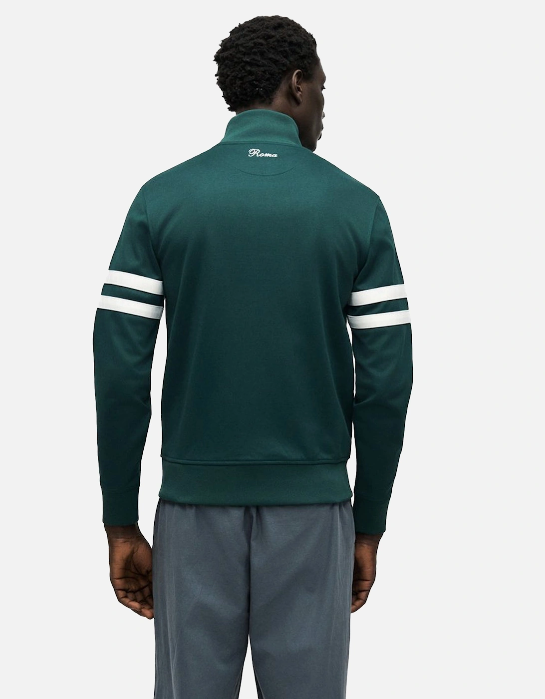 Roma Track Top Jacket Dark Green