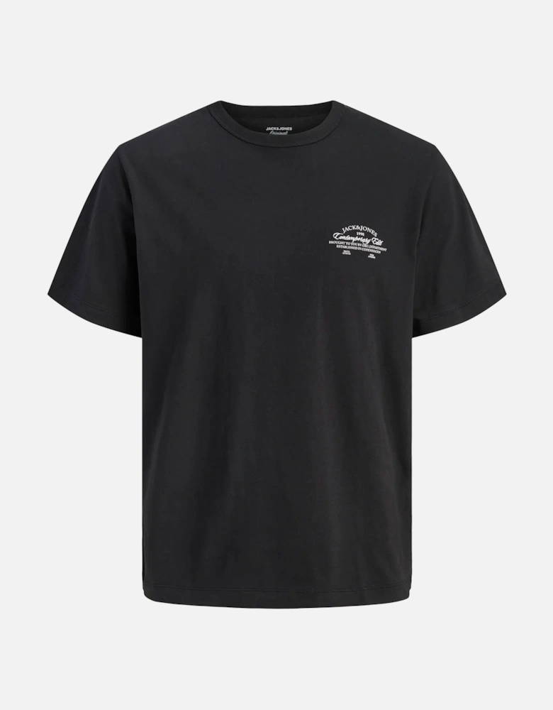 Jornantucket Script chest tee BLACK