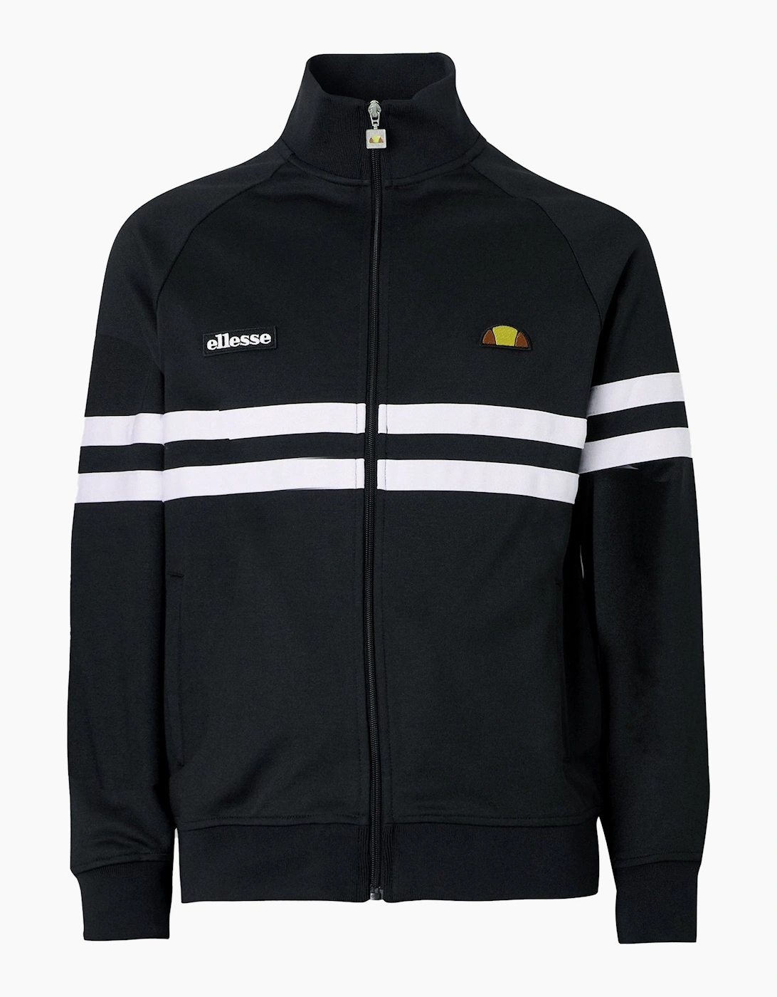 Ellesse Men's Black Rimini Track Top Jacket /White - : 42/Regular Xl