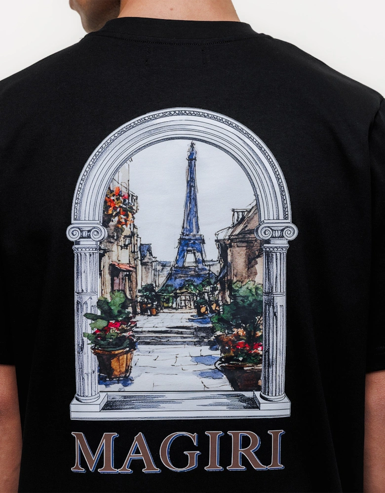Archway Printed T-Shirt in Black