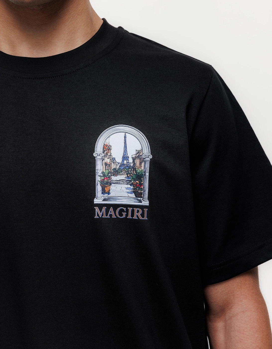 Archway Printed T-Shirt in Black