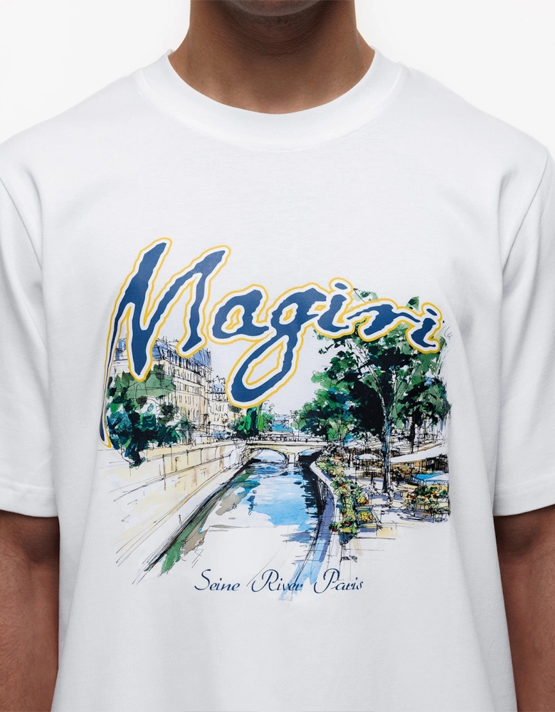 Magiri Seine River Printed T-Shirt in White