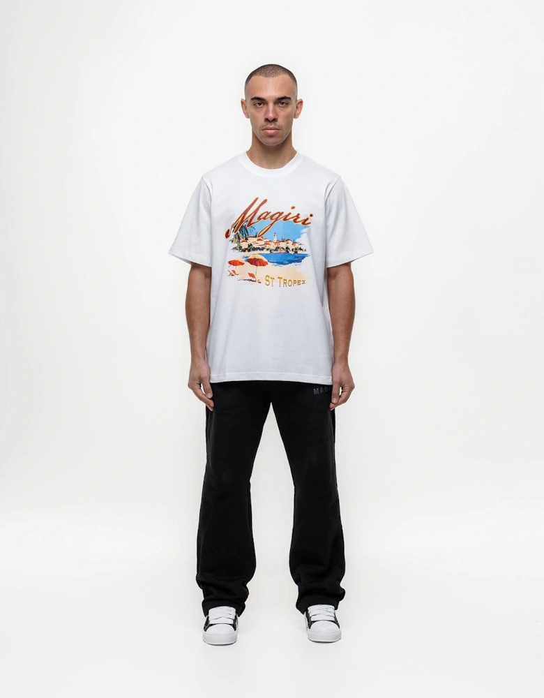 Magiri St. Tropez Printed T-Shirt in White