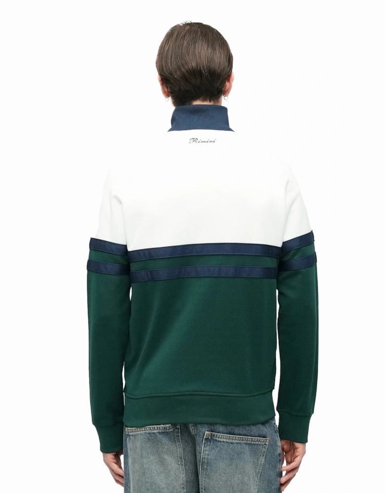 Rimini Track Top Jacket Dark Green/Off White