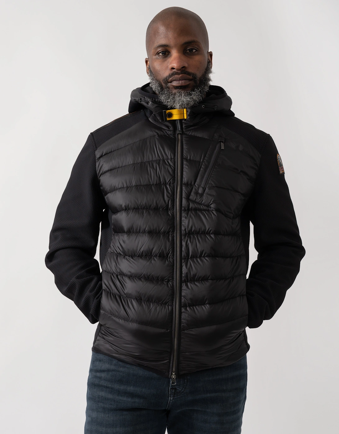 Nolan Mens Fleece/Nylon Hooded Jacket - Black 541, 6 of 5