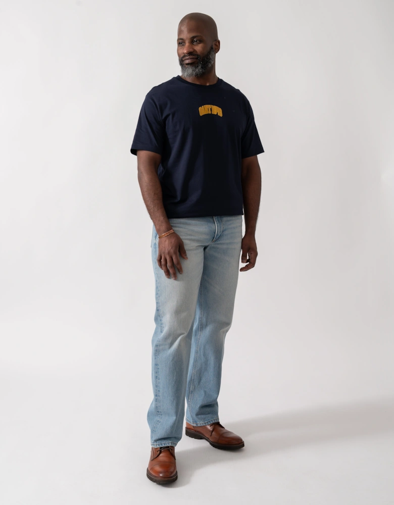 GANT Mens 1949 Graphic Short Sleeve T-Shirt - 433 Evening Blue