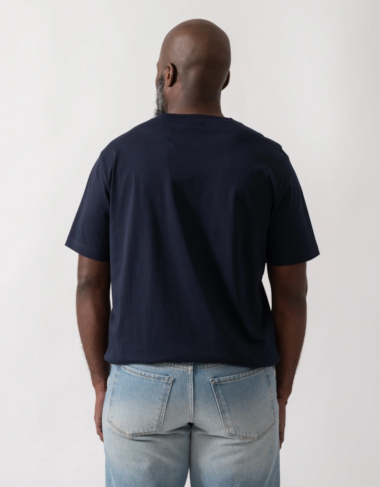 GANT Mens 1949 Graphic Short Sleeve T-Shirt - 433 Evening Blue
