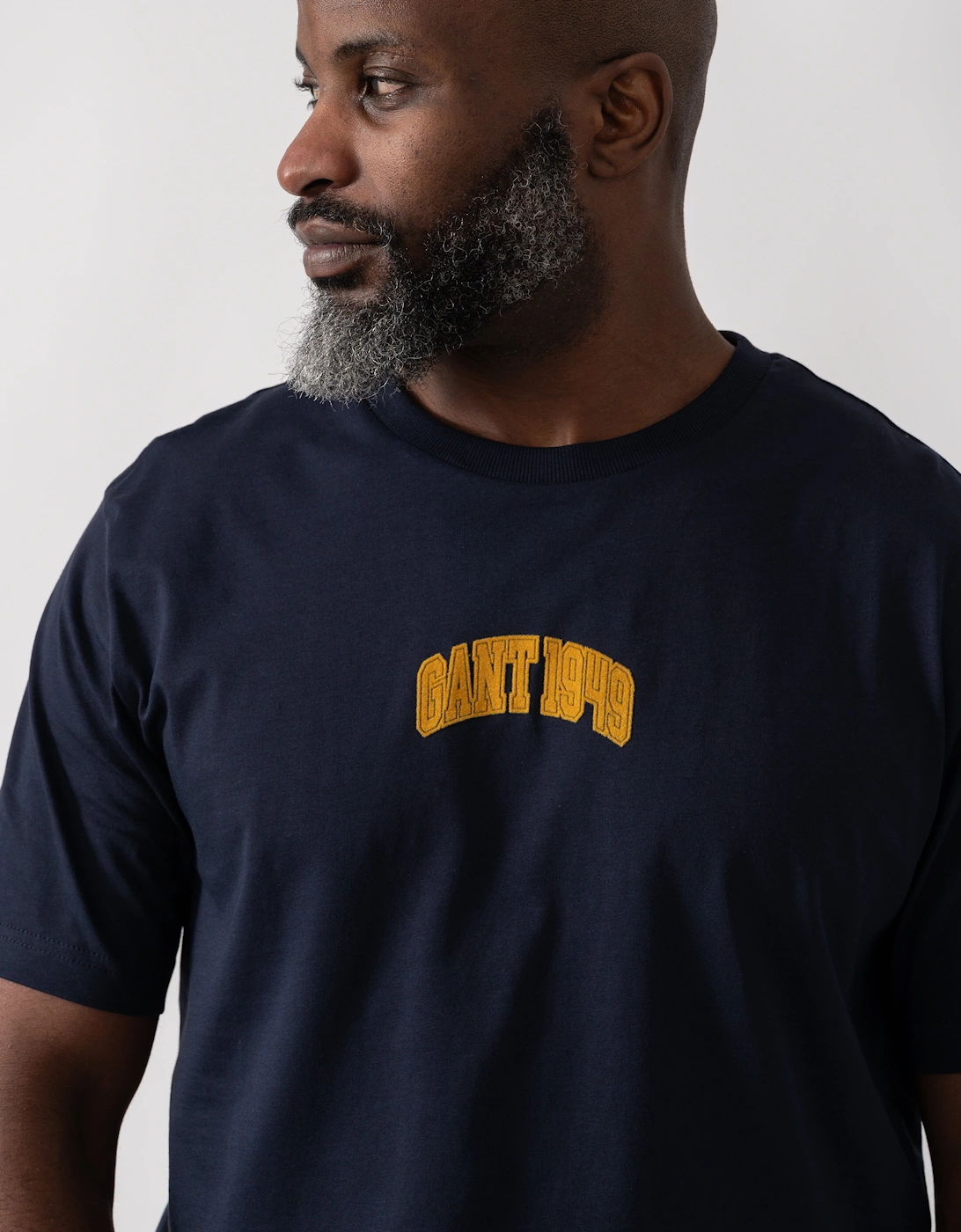 GANT Mens 1949 Graphic Short Sleeve T-Shirt - 433 Evening Blue