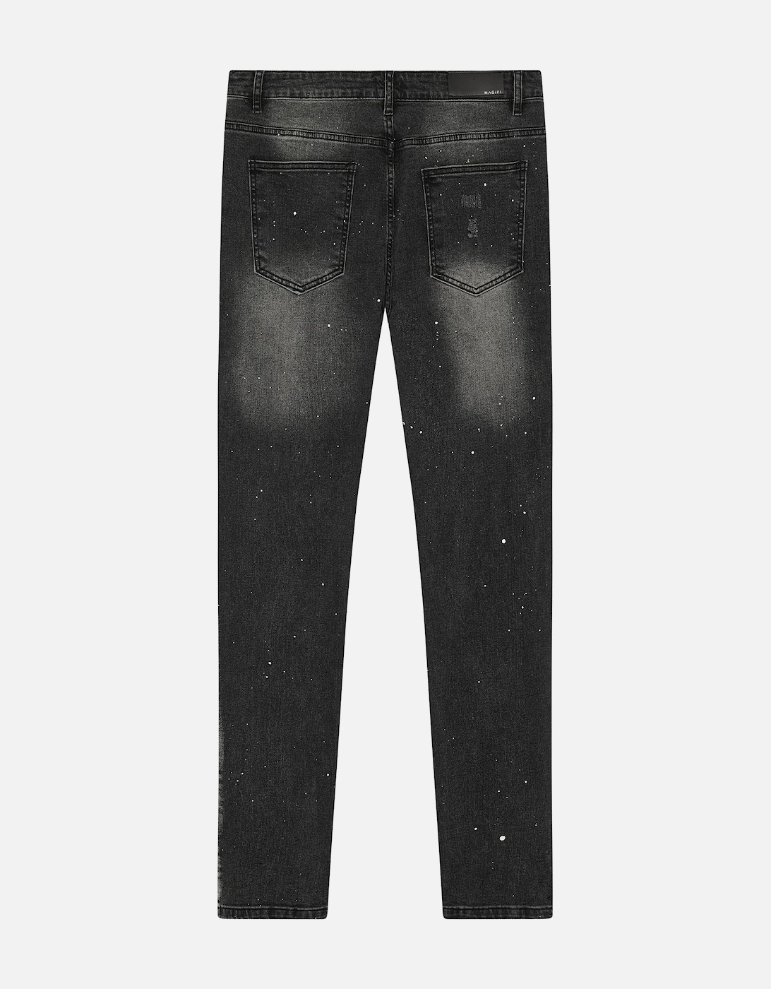 Ombre Slim Jeans in Black