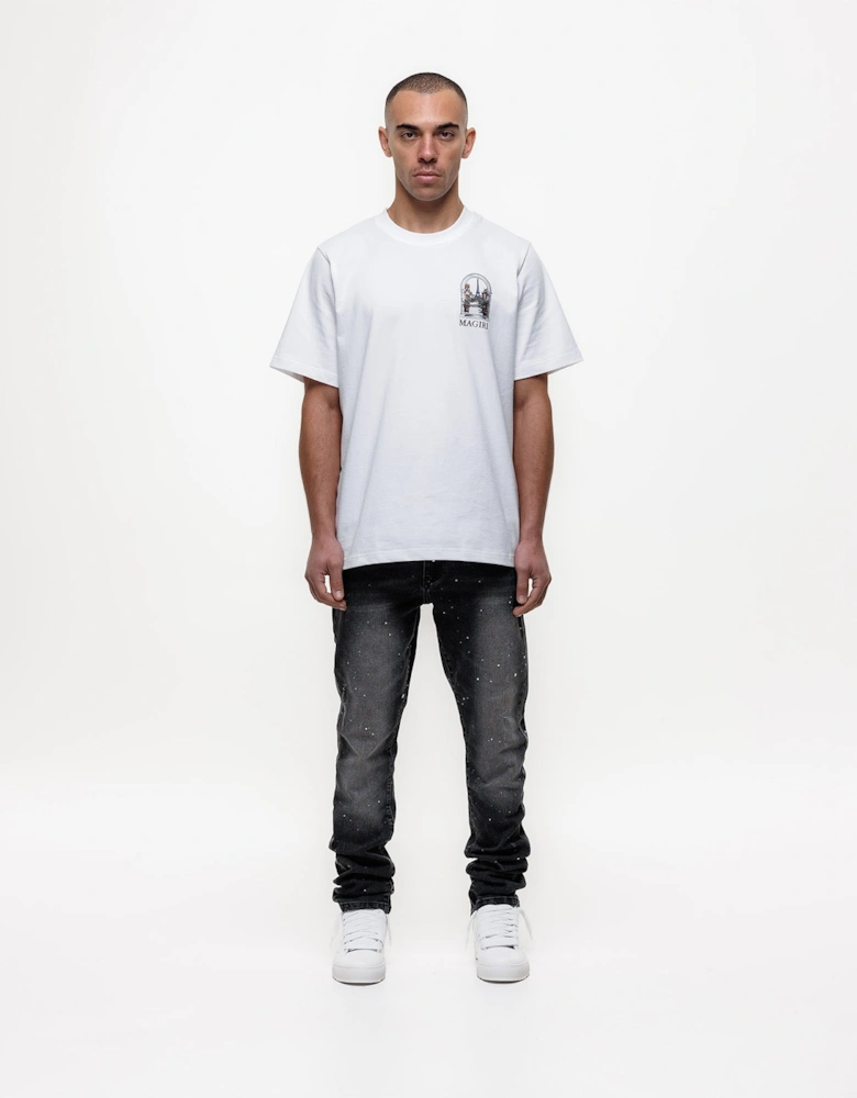 Ombre Slim Jeans in Black