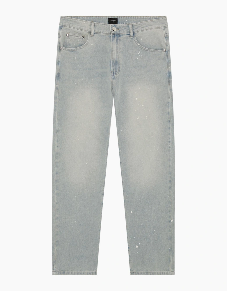 Core Painted Straight Jeans in Blue