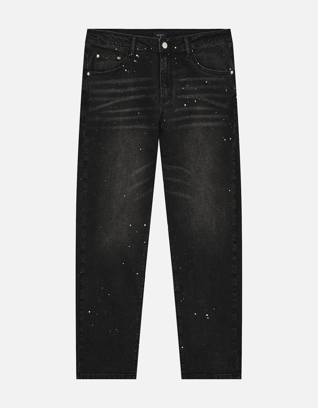 Core Painted Straight Jeans in Black, 7 of 6