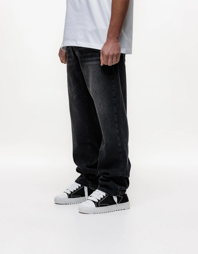 Core Straight Jeans in Black