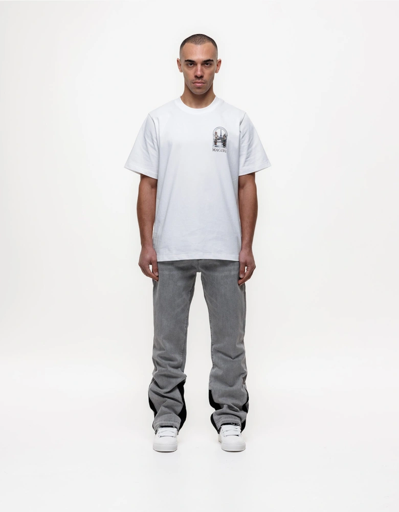 Pierre Flared Jeans in Grey